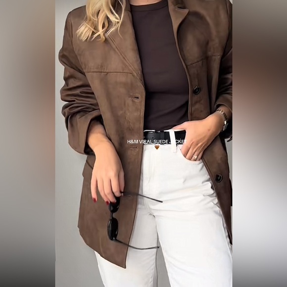 H&M suede jacket (faux) - Picture 5 of 16